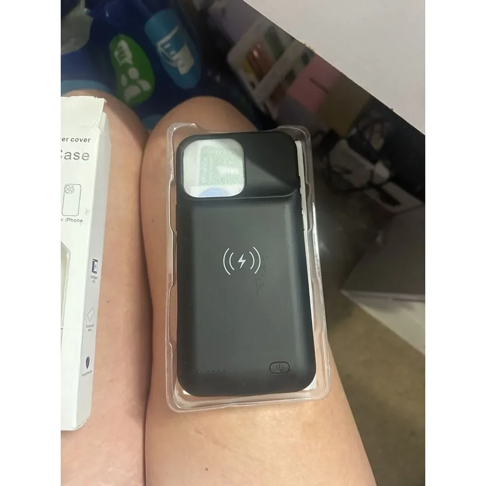 iPhone 16 Pro Max Battery Case 12000mAh Extended Power Wireless Charging Case